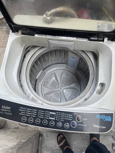 Haier washin machine automatic model in picture