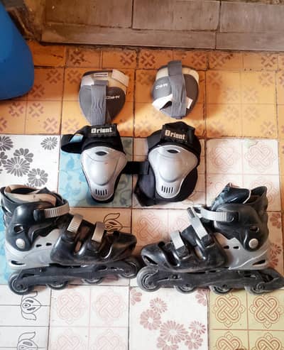 skating shoes with elbow & knee kit