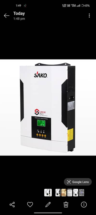 Inverter Sako Hybrid 3.5kw
