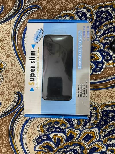 Super Slim USB 2.0 External storage - complete Box pack +Accessories