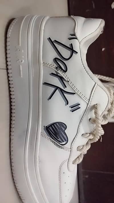AIR FORCE 1 , CUSTOM LABEL, SIZE 42
