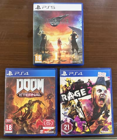 Final Fantasy VII Rebirth PS5 | Doom Eternal PS4 | Rage 2 PS4