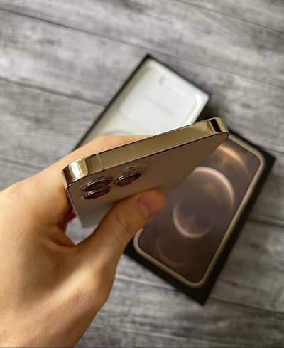 iphone 12 pro max golden color PTA Approved 256gb