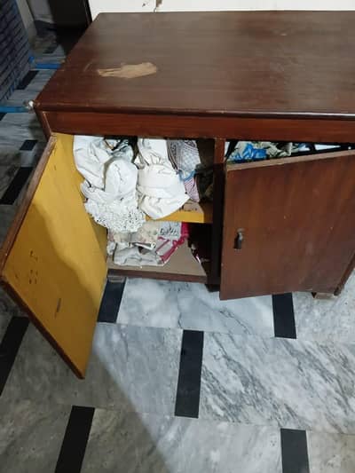 wooden iron stand/ cabinet