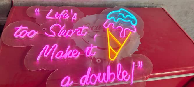 nune ice cream sign board