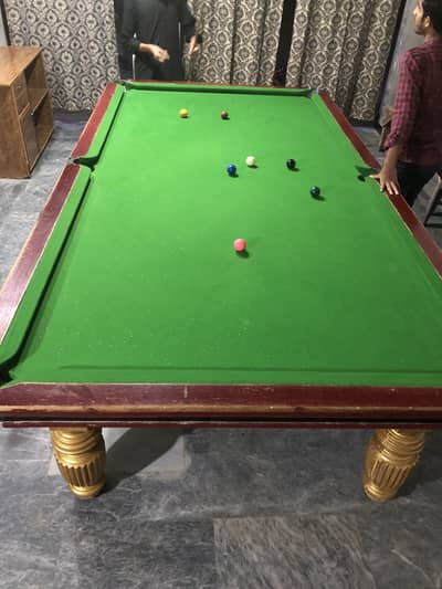 Snoker board with alll balls big size baord 12 foot