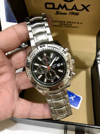 OMAX-ORIGINAL-WITH ALL PACKING-NEW WATCH-QUARTZ-SEIKO CITIZEN CASIO