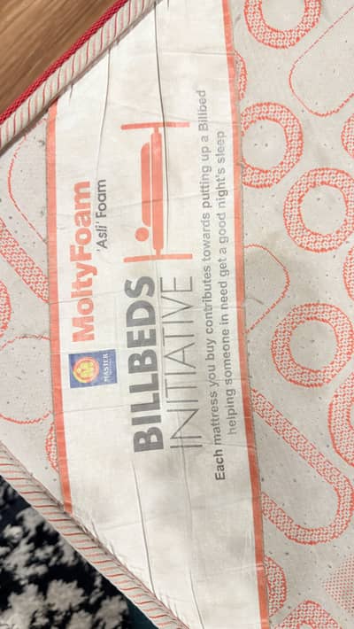 Moltyfoam Mattress 8 inches 6 by 6.5 foot .