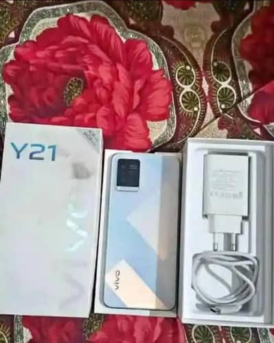 vivo y21s 10 by 10 full box charge no open no repair