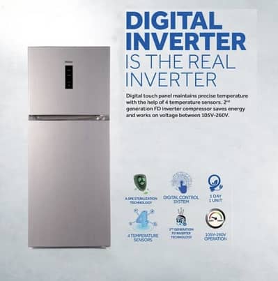 Haier Inverter Metal Door 18 CF (408 Liter) HRF-438IBSA | Silver