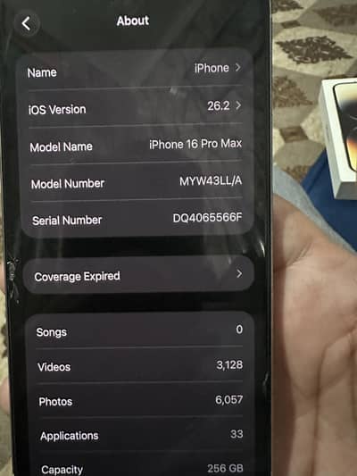 iPhone 16 pro max 256GB