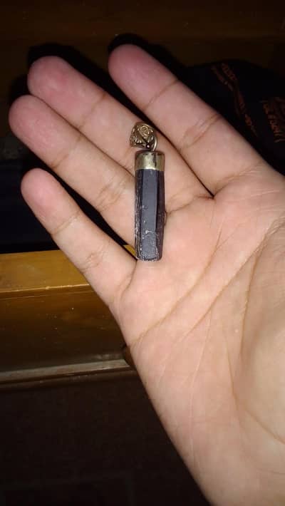 luxury black tourmaline pendant