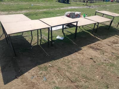 folding iron tables