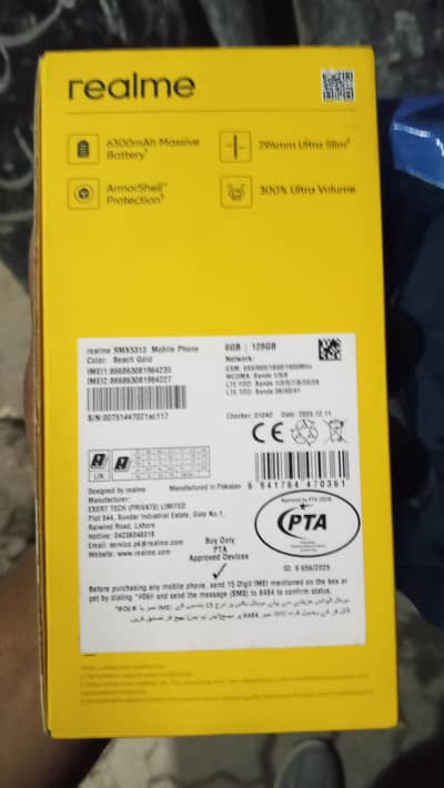realme note 70 full new abi box pack Hy