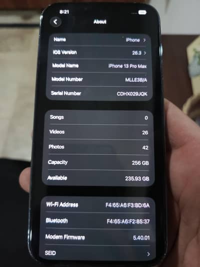 I. phone 13 pro Max  256 GB