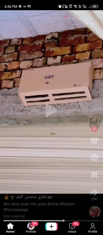 haier ka 1.5 ka Inverter AC hai