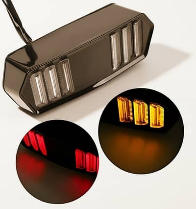 Universal Matte Red Motorbike Tail Light DRL