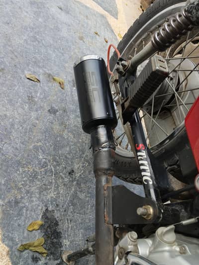 SC exaust with 125 band pipe