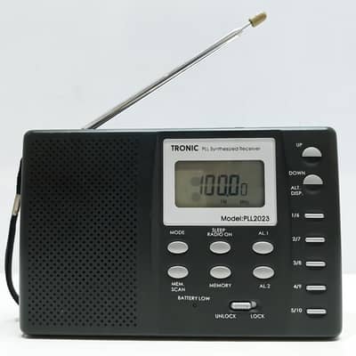 Tronic PLL Synthesized 4-Band (FM/AM/SW/LW) Digital Alarm Clock Radio