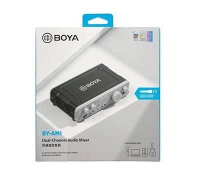 BOYA BY-AM1 Dual-Channel Audio Mixer - Audio Interface