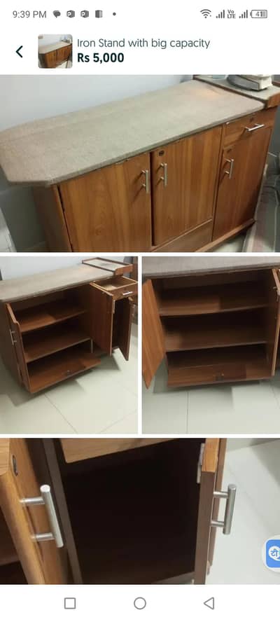 iron stand plus 2 fancy lights