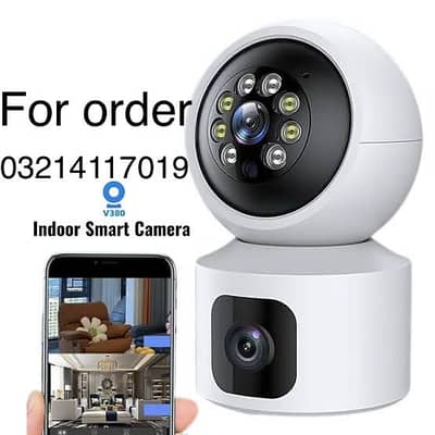 Wireless cctv hd 2mp dual lens wifi Camera indoor PTZ