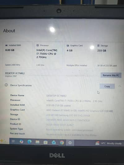 Dell Inspiron 5567 Laptop