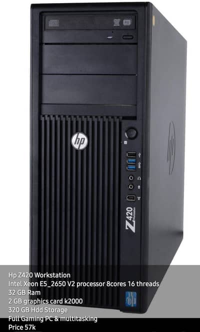 Hp Z420 Workstation Intel Xeon E5_2650 V2 processor 8cores 16