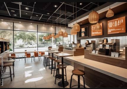 running business fast food cafe for sale in D-17/2