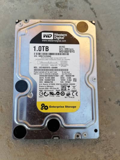 WD 1 TB Hard Drive