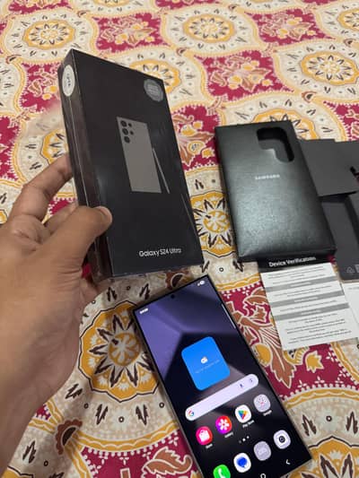 Samsung S24 Ultra Officially PTA 512Gb Complete box.
