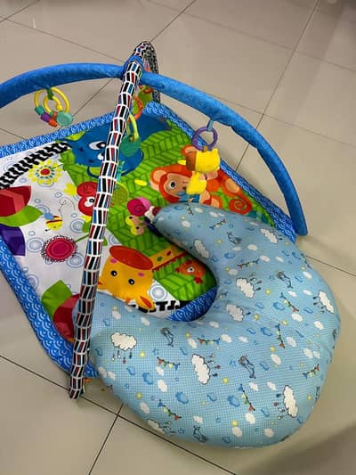 Baby play gym and nursing pillow