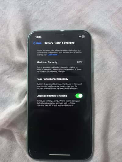 Jv iphone 11 128gb water pack 87 battery health ,