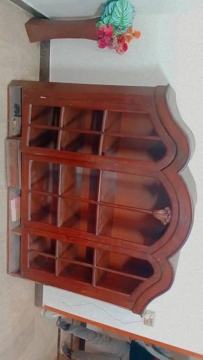 wooden showcase | large storage showcase for home