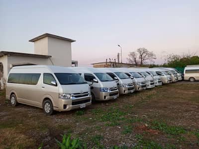 New Models Cars Hiace Grand cabin Brv Coster Bolan prado Avilable Rent