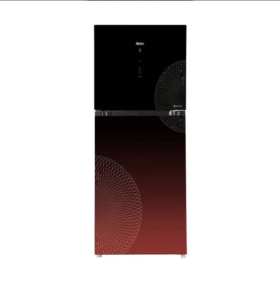 Haier glass door full size 20 cubic foot 538IARA Red colour