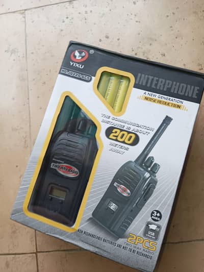 200 Meter Rechargeable Walkie-Talkie Noise Reduction Radio Play