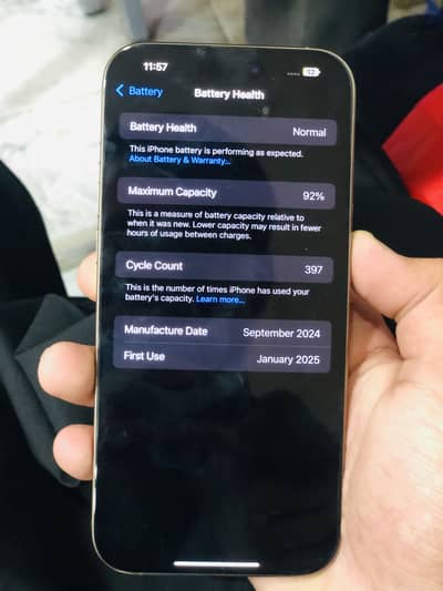iPhone 16 pro max  256 Gb 92 battery health 03700075858
