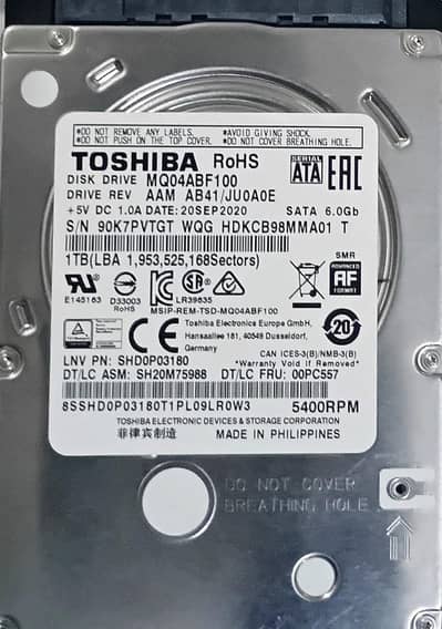 Laptop Hard Disk Drive HDD