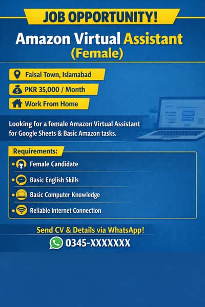 Female Required For Online Part Time Job .