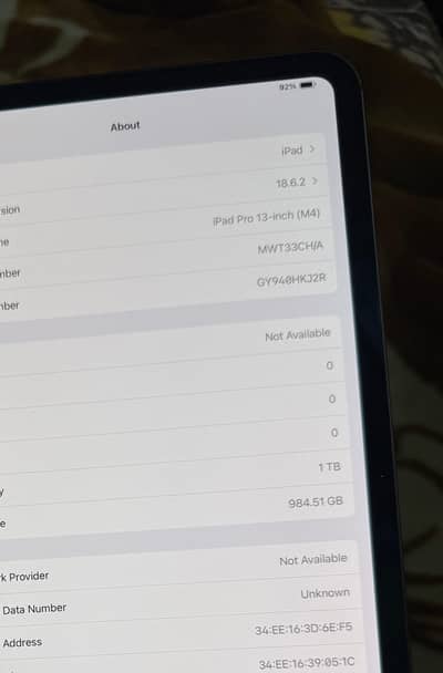ipad pro m4 13inch 1tb neno texure