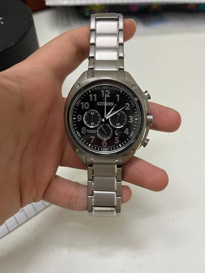 Original Citizen Eco-Drive Titanium Chronograph Watch - Sapphire glass