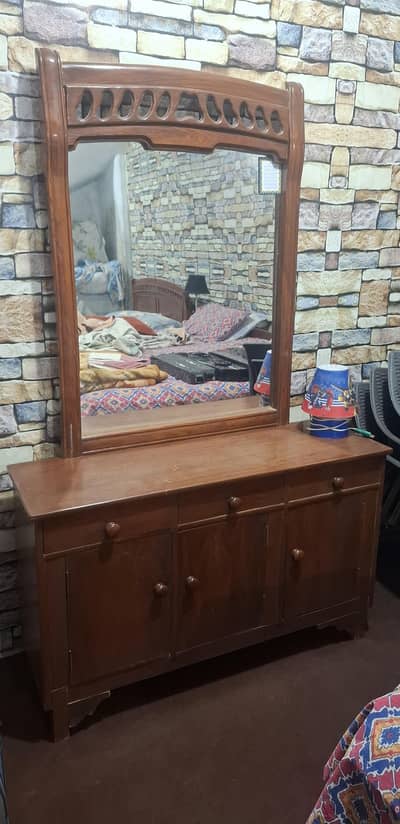 Double Bed, Dressing Table & two side table