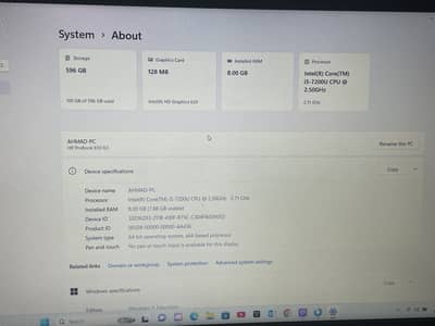 Hp probook G3 7 generation 2 ssd
