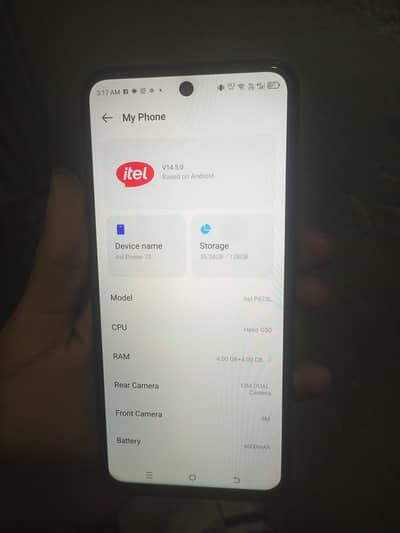 itel power 70 4+4/128