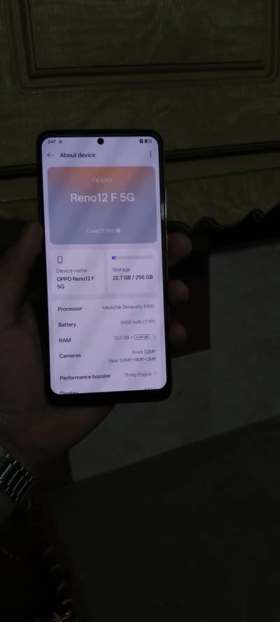 oppo Reno 12f 5g 12/256 For sale in Lahore