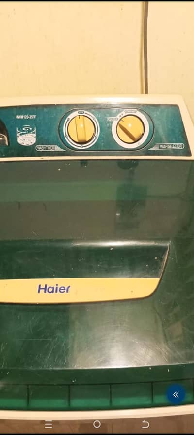 Haier washing machine