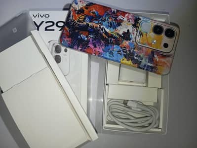 vivo y29 white in warranty box charger
