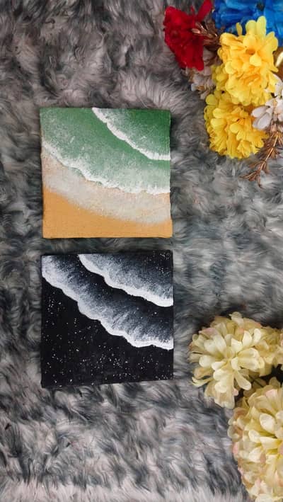 original sea painting-handmade with loveorder to bring the  home