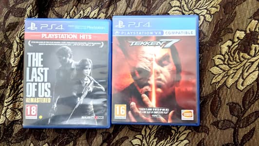 PS 4 Tekken 7 VR including and the last of us 1 new condition for sell